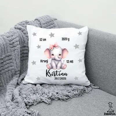 Alternative view of Blazina z rojstnimi podatki - Slonček na oblaku