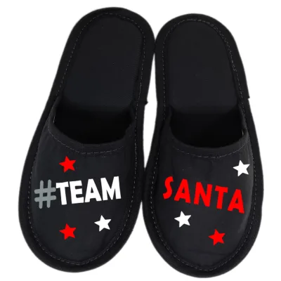 Alternative view of Personalizirani božični copati - Team santa