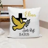 Personalizirana blazina za krst - Oljka