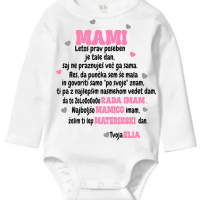 Bodi za materinski dan - Res da punčka/fantek sem še mali/-a