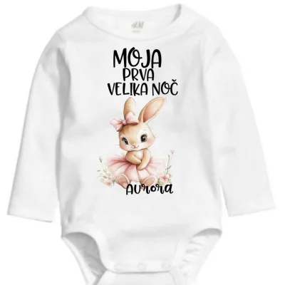 Bodi za veliko noč - Moja prva velika noč Zajčica