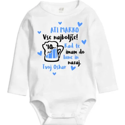 Alternative view of Bodi z voščilom za atija - Pivo kozarček