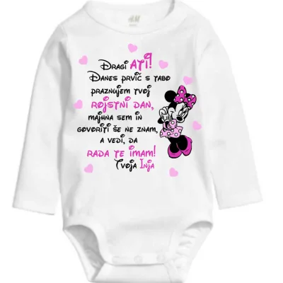 Bodi z voščilom - Danes prvič s tabo