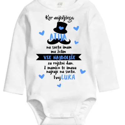 Bodi z voščilom za atija - Najboljšega atija na svetu imam