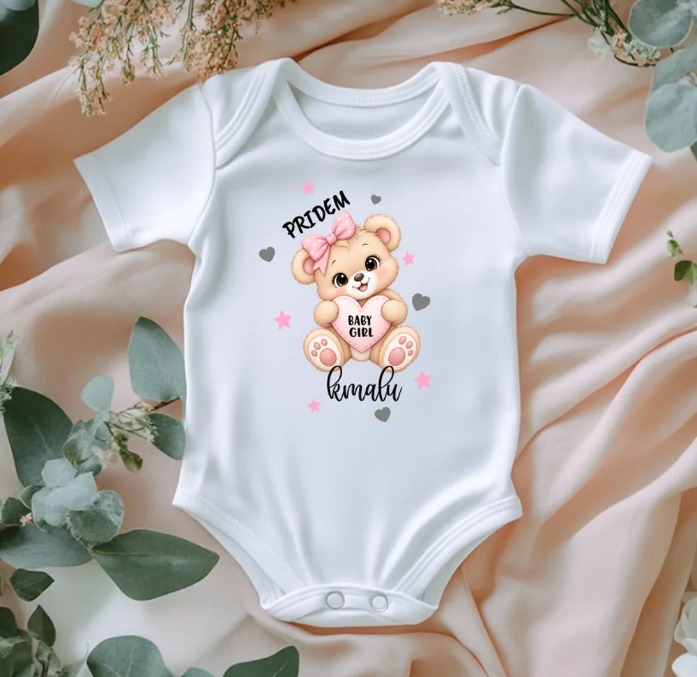 Bodi za baby shower - Pridem kmalu - slika 2