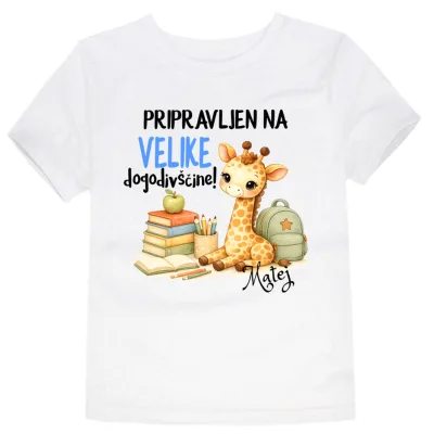 Majica za 1. razred - Pripravljen/-na na nove dogodivščine - slika 3