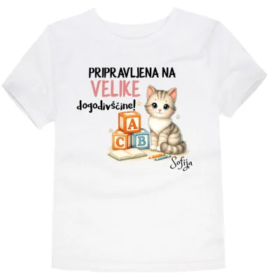 Majica za 1. razred - Pripravljen/-na na nove dogodivščine - slika 5